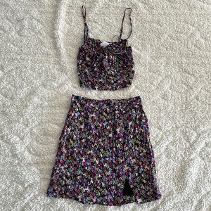 Skylar + Madison Sun's Out Floral Tank and Skirt Set